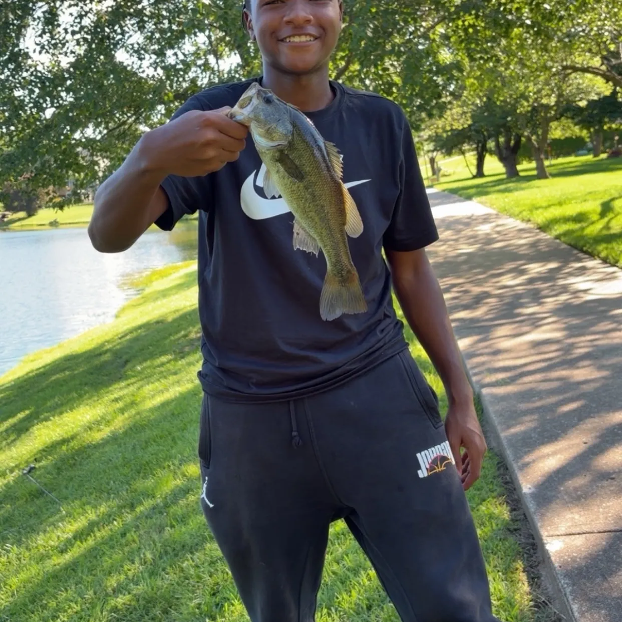 Largemouth bass caught on Fishbrain