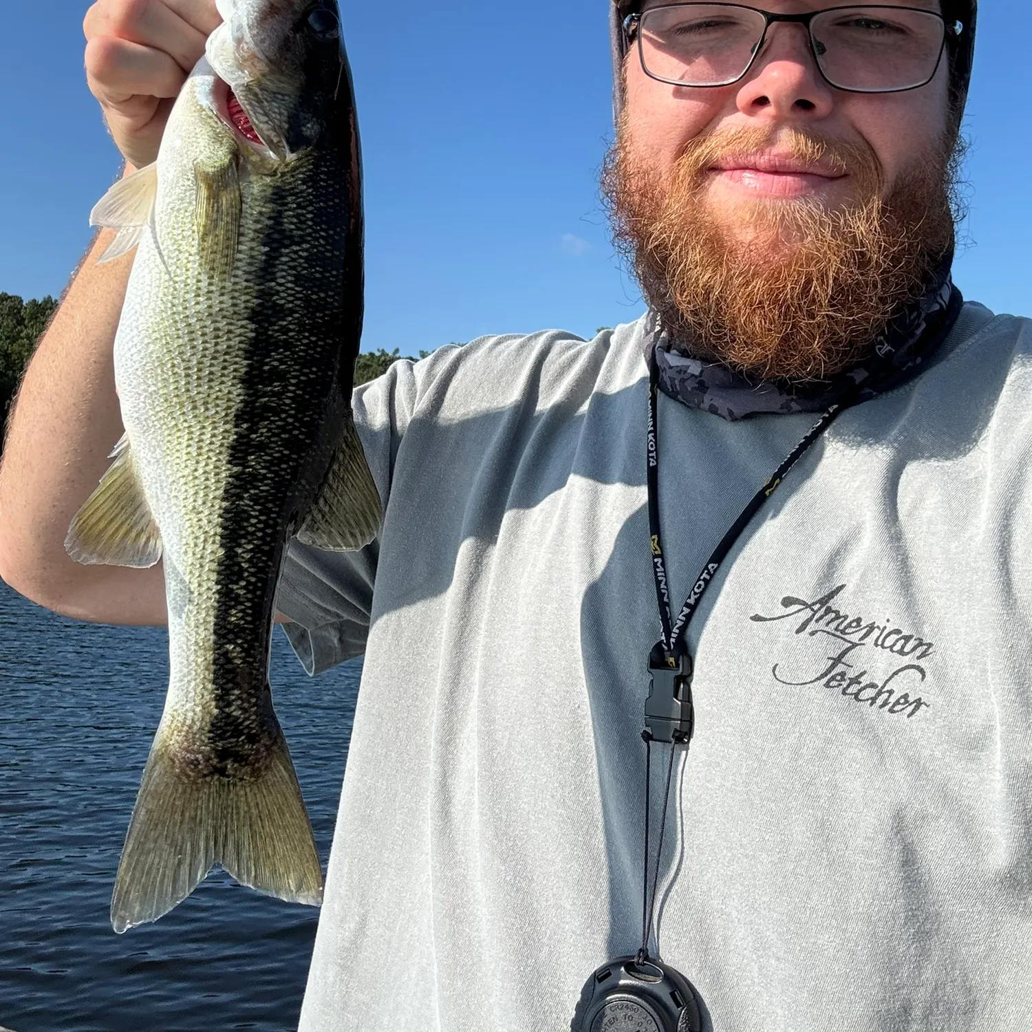 Spotted bass caught on Fishbrain