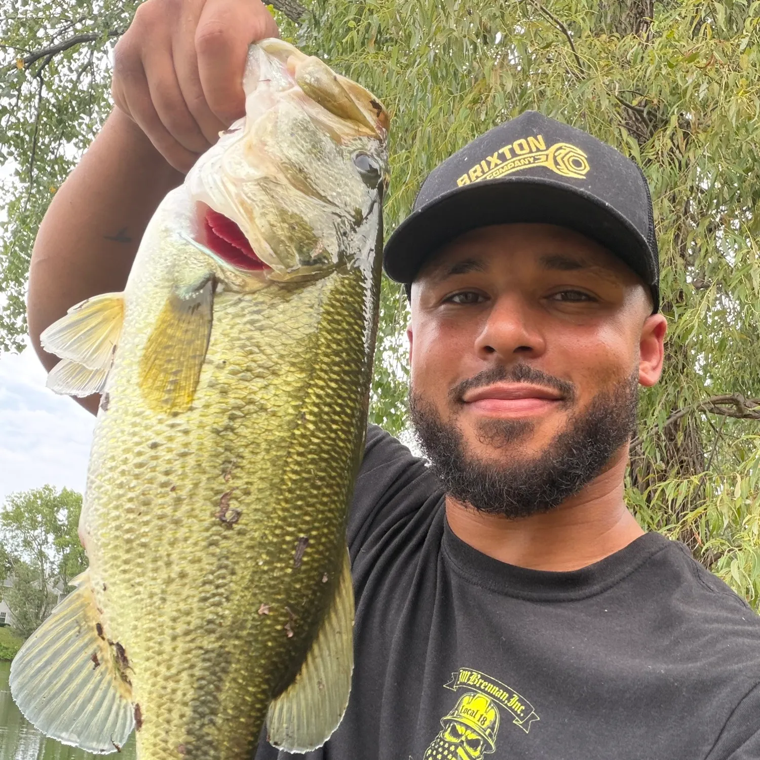 Largemouth bass caught on Fishbrain