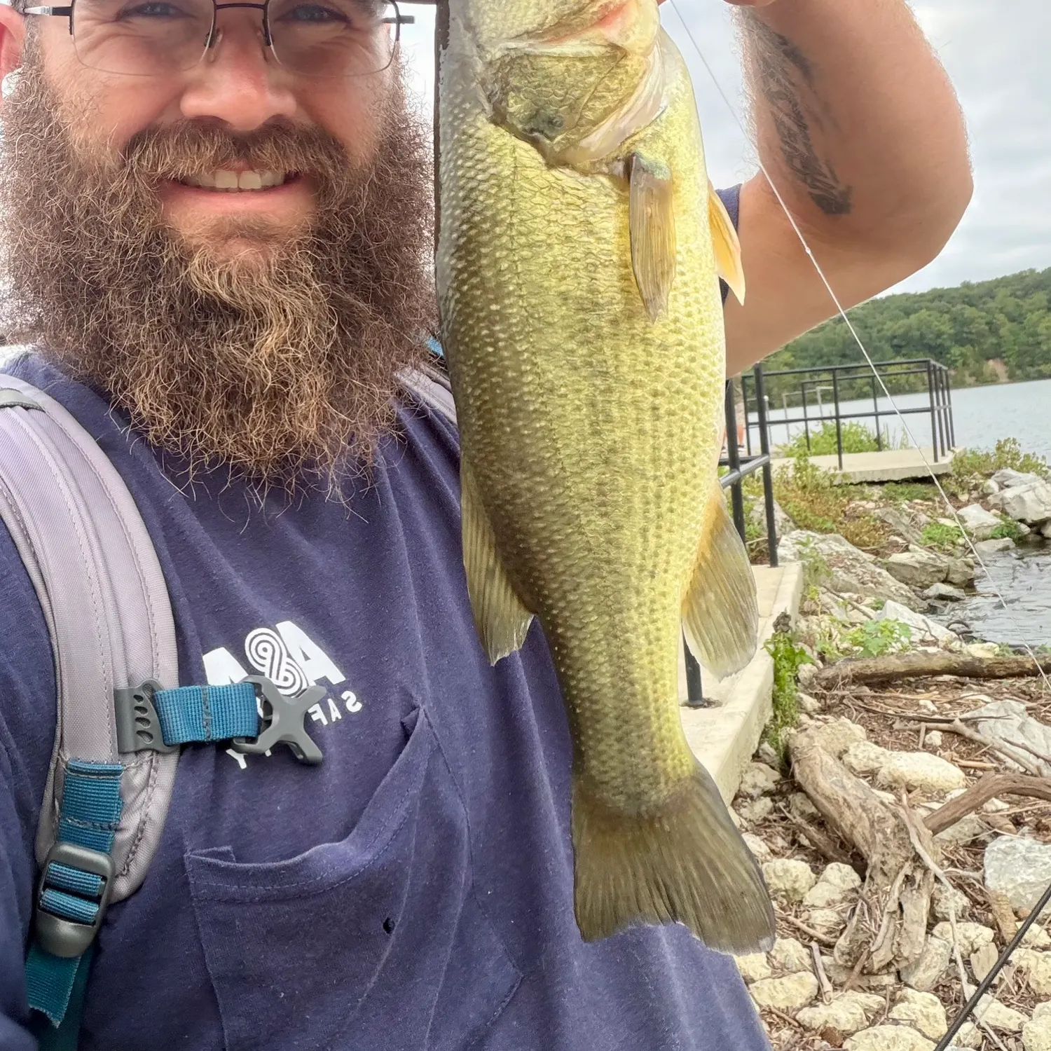 Largemouth bass caught on Fishbrain