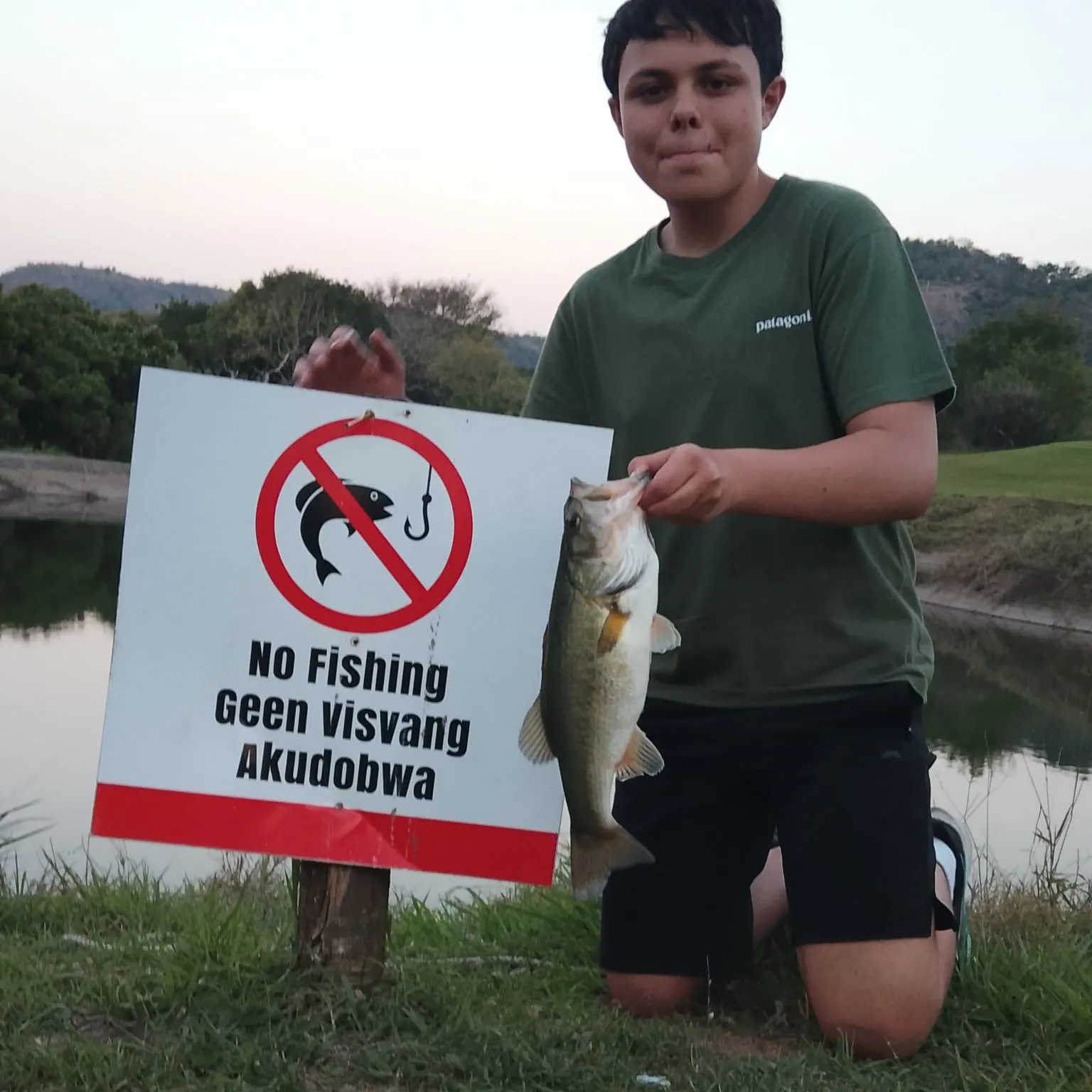 Largemouth bass caught on Fishbrain