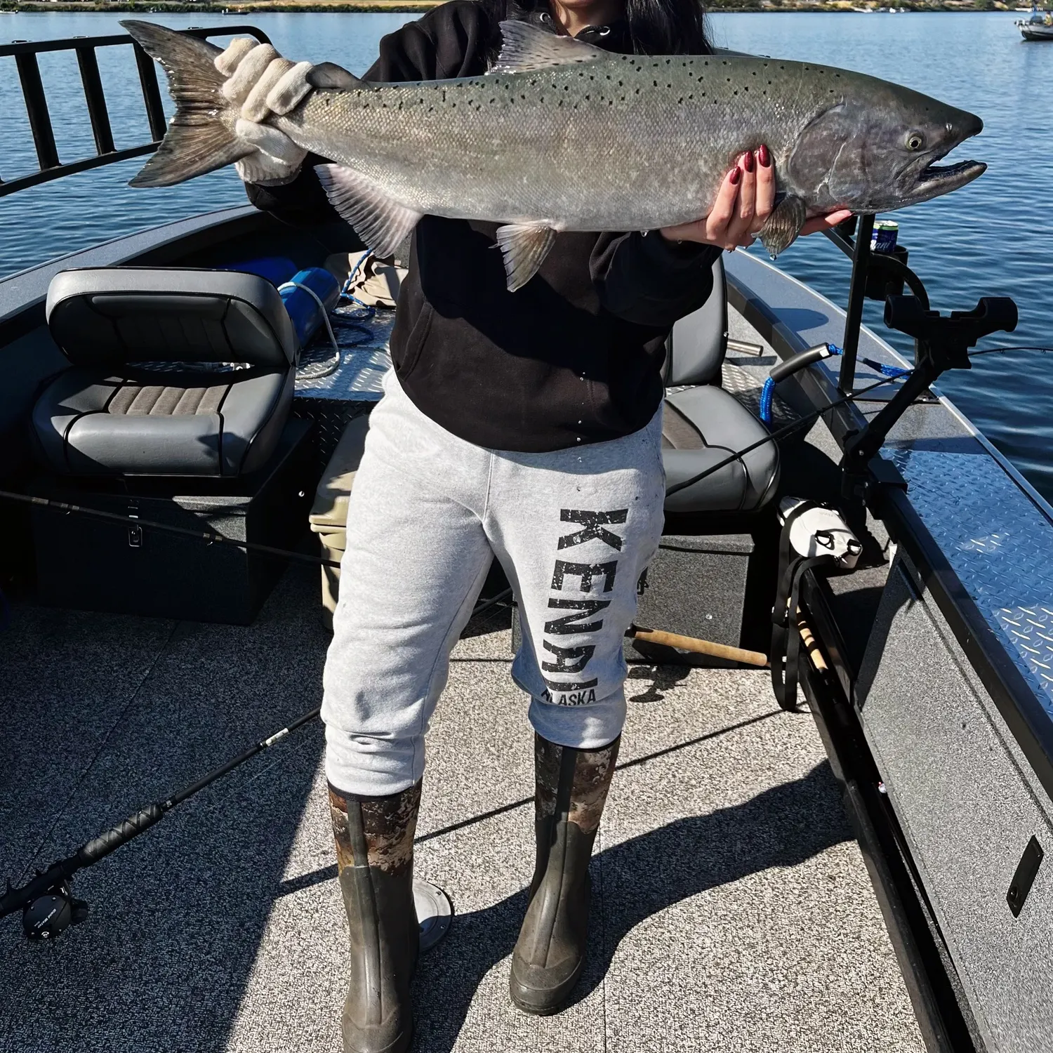 Chinook salmon caught on Fishbrain