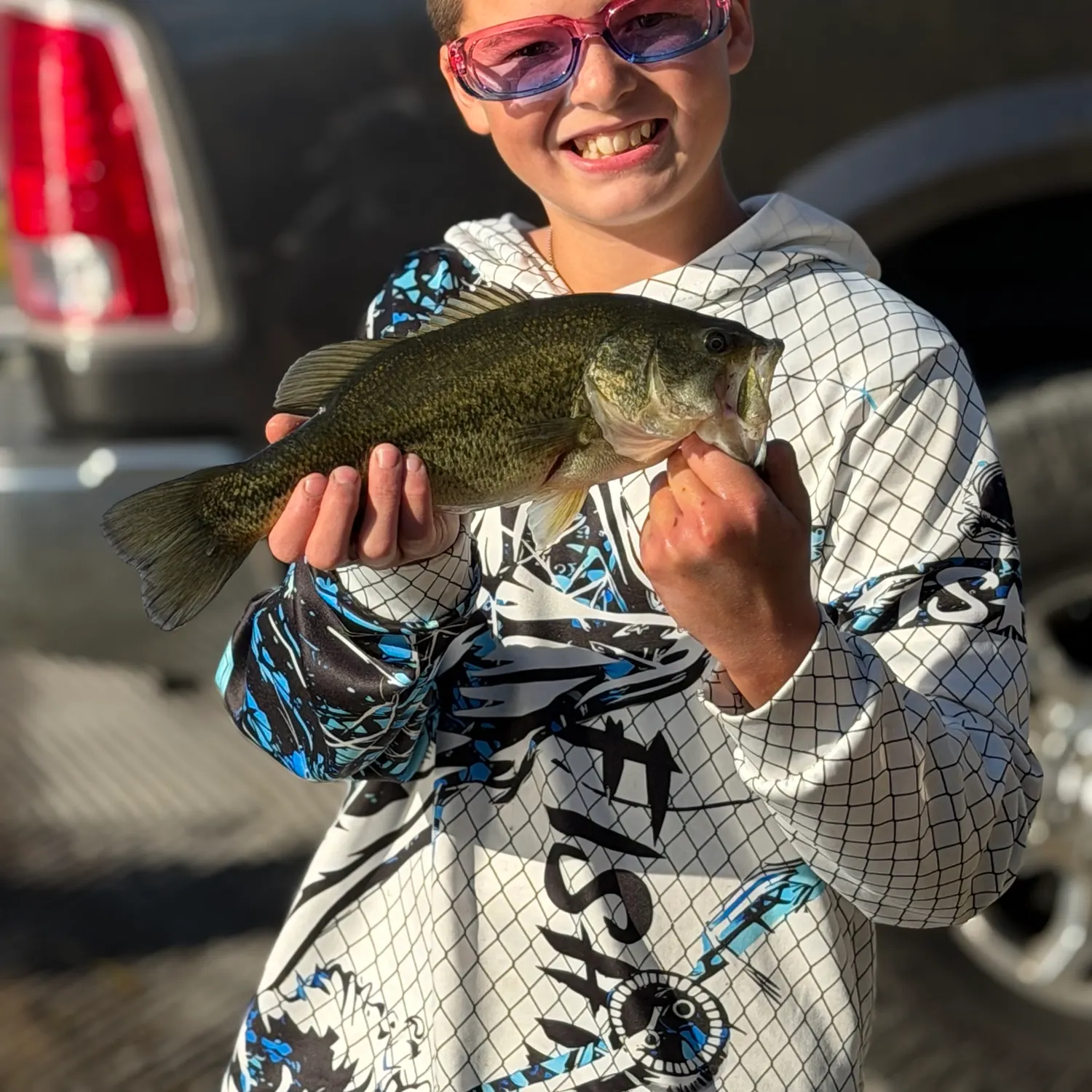 Largemouth bass caught on Fishbrain