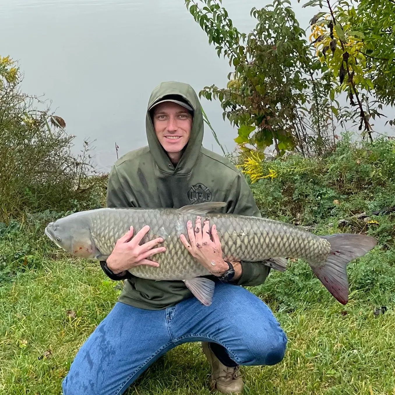 Grass carp caught on Fishbrain