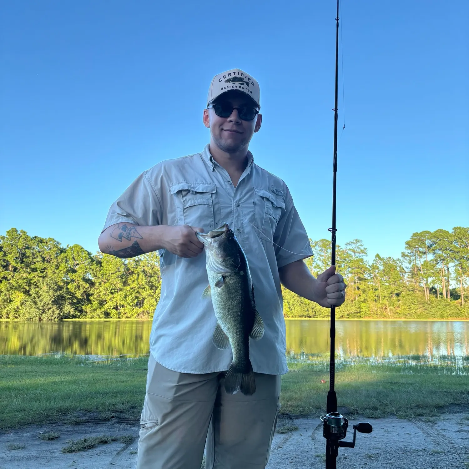 Largemouth bass caught on Fishbrain