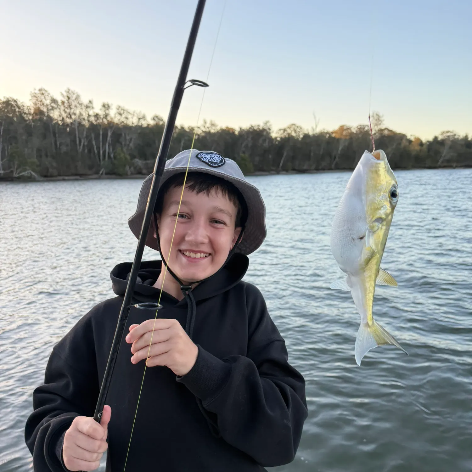 Spotted green pufferfish caught on Fishbrain