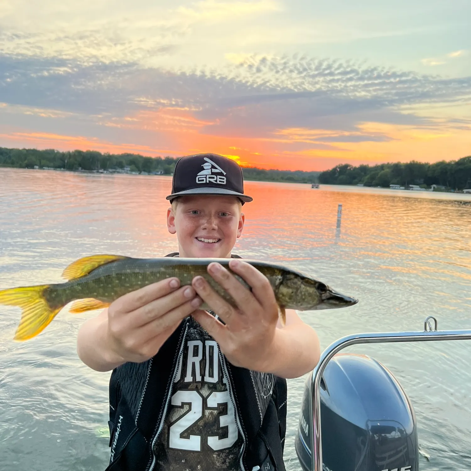 Northern pike caught on Fishbrain