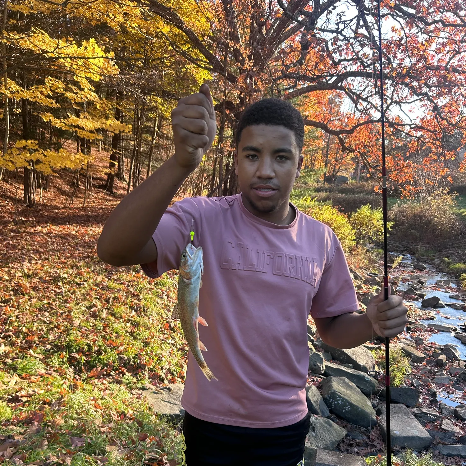 Rainbow trout caught on Fishbrain