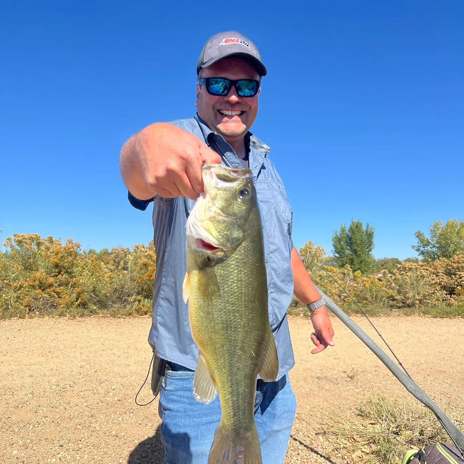 Largemouth bass caught on Fishbrain