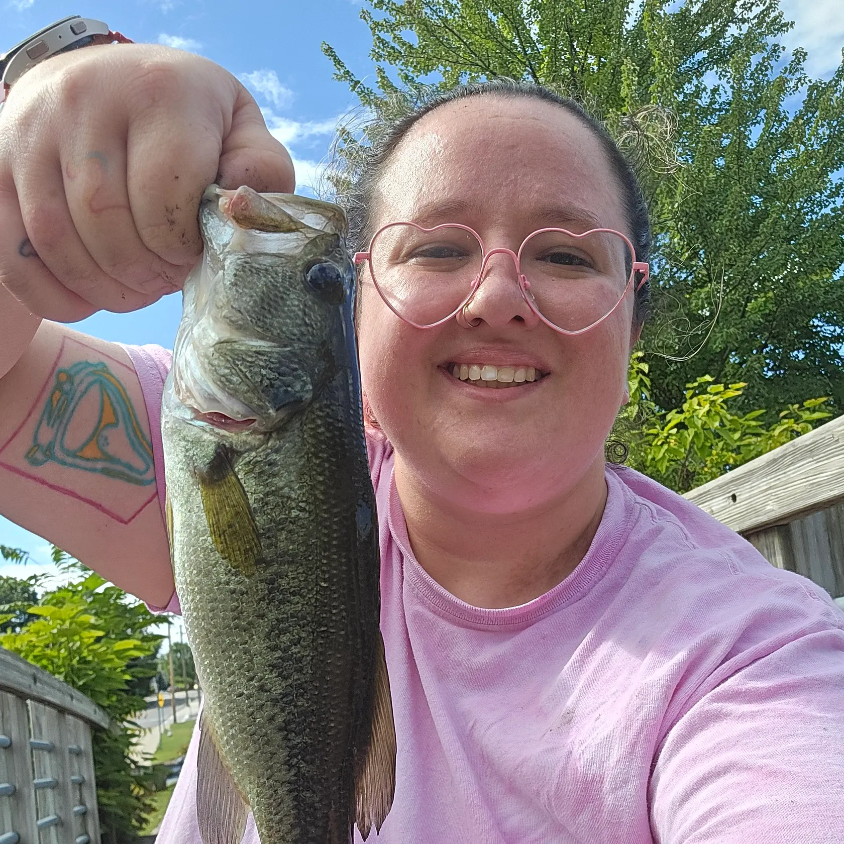 Largemouth bass caught on Fishbrain