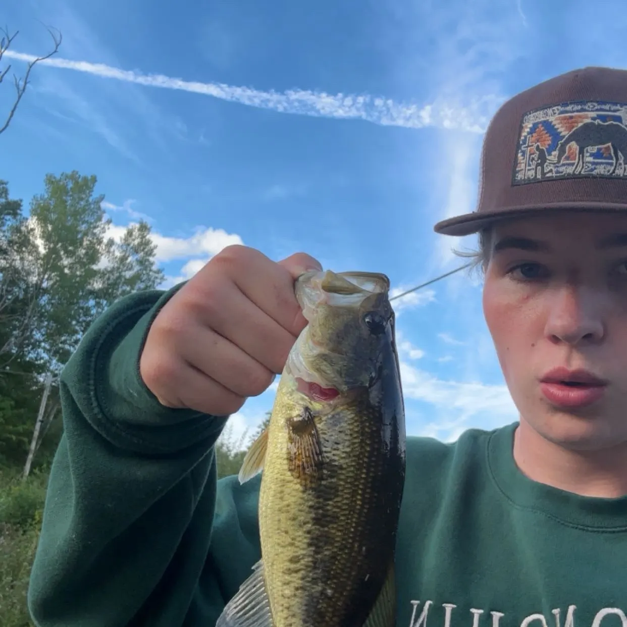 Largemouth bass caught on Fishbrain