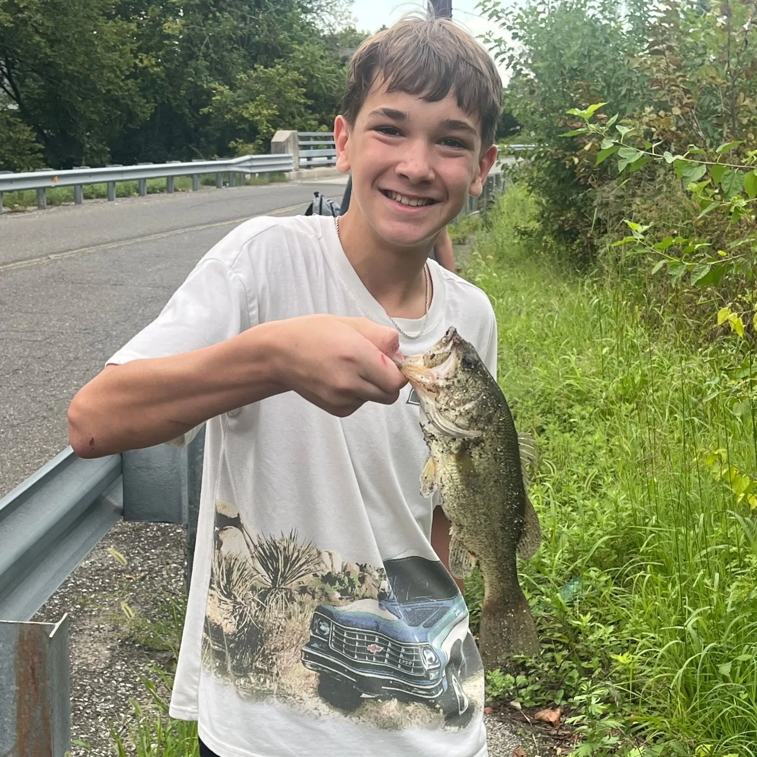 Largemouth bass caught on Fishbrain