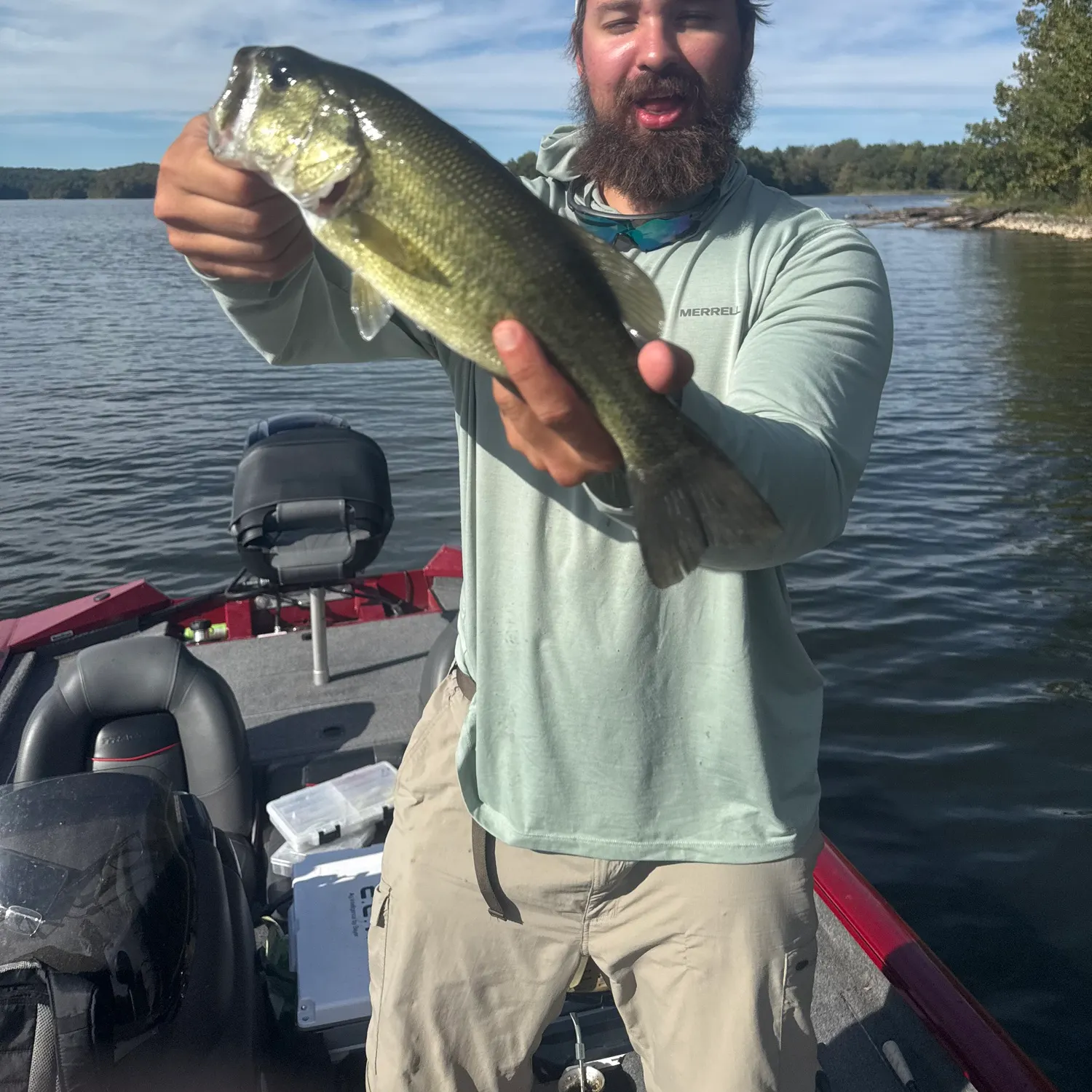 Largemouth bass caught on Fishbrain