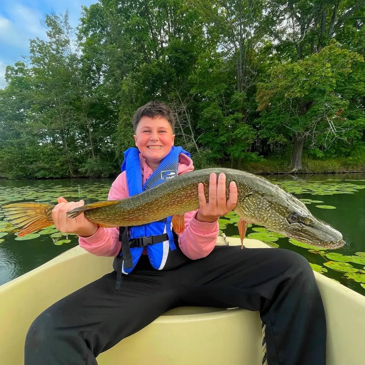 Northern pike caught on Fishbrain