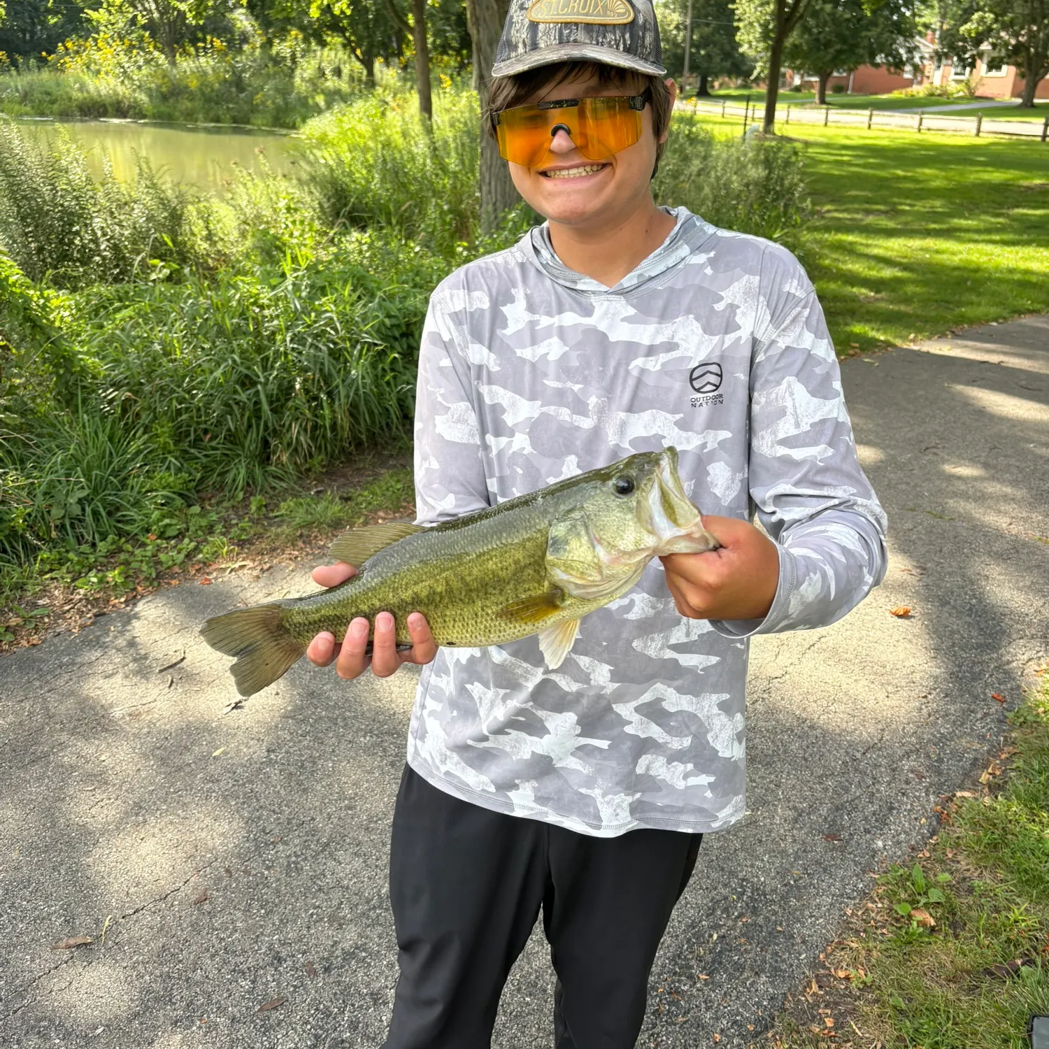 Largemouth bass caught on Fishbrain