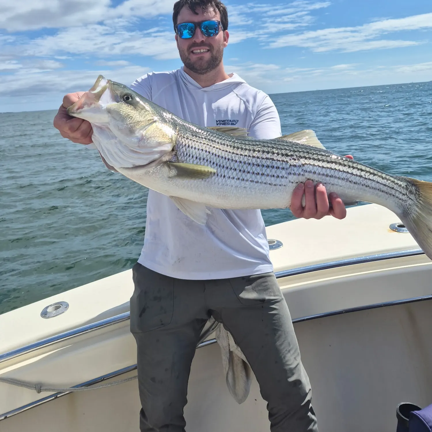 Striped bass caught on Fishbrain