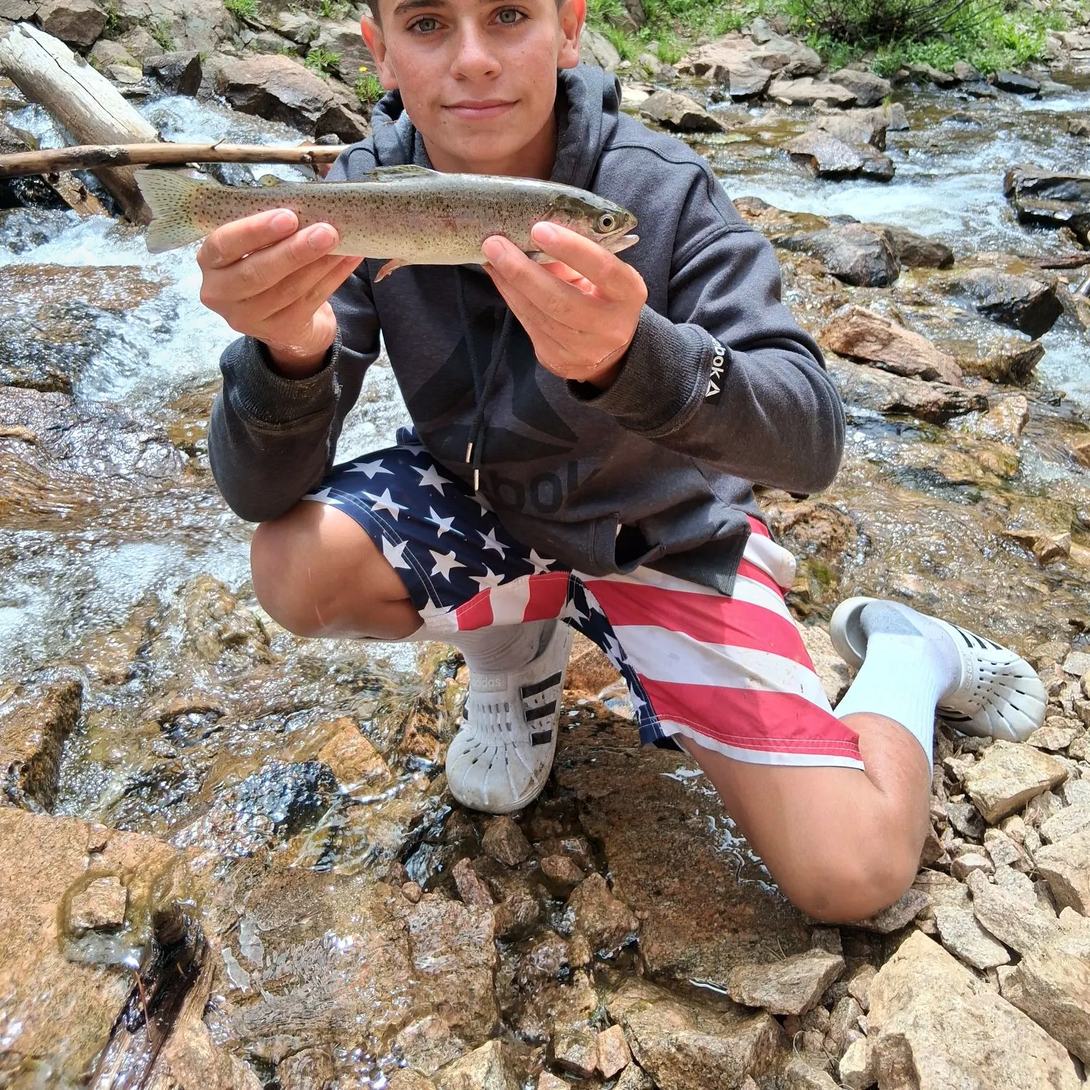 Rainbow trout caught on Fishbrain