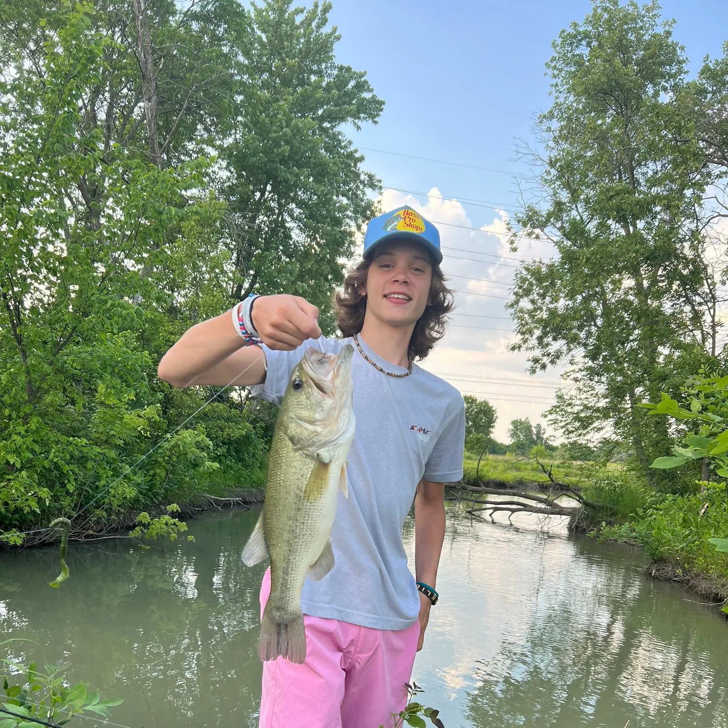 Largemouth bass caught on Fishbrain