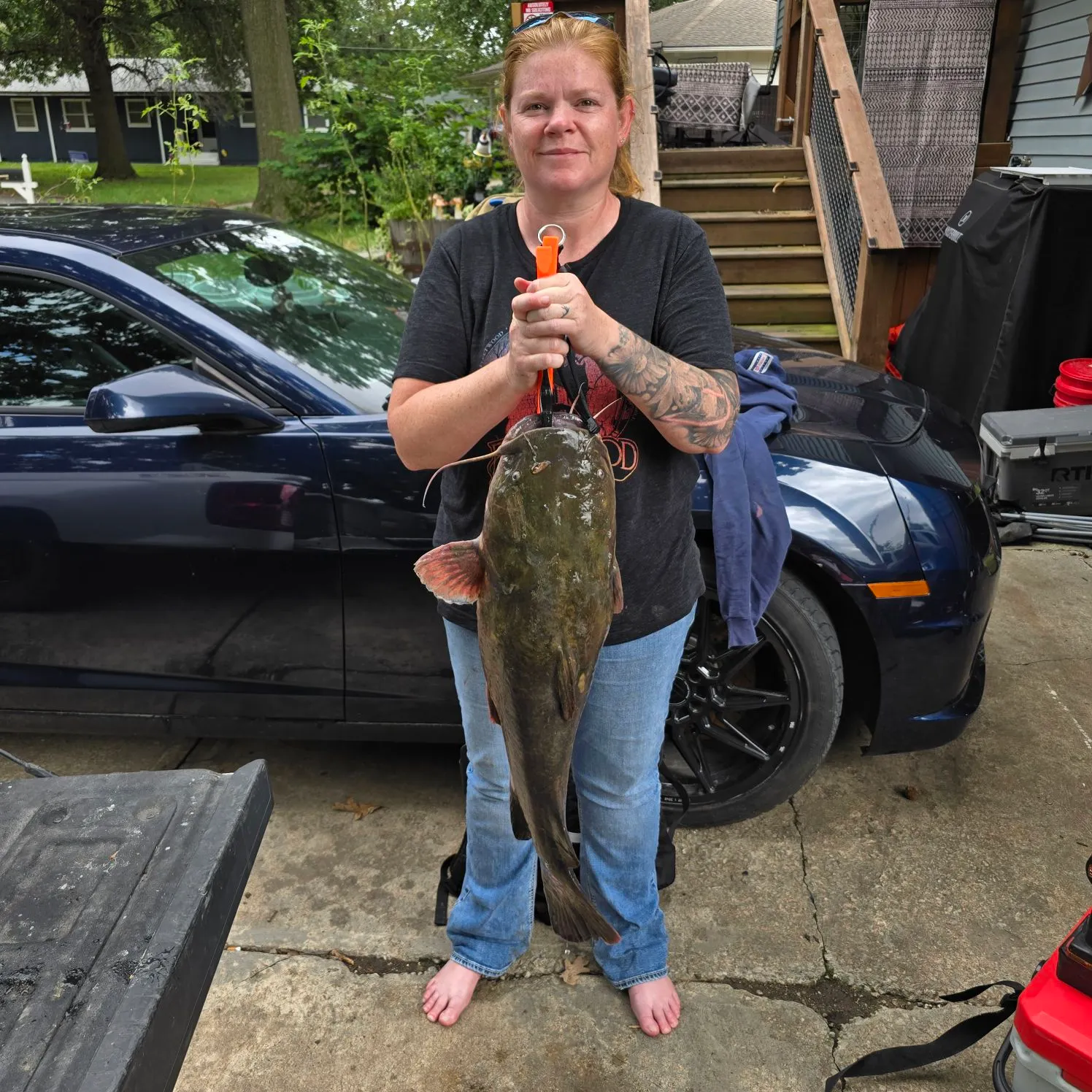 Flathead catfish caught on Fishbrain
