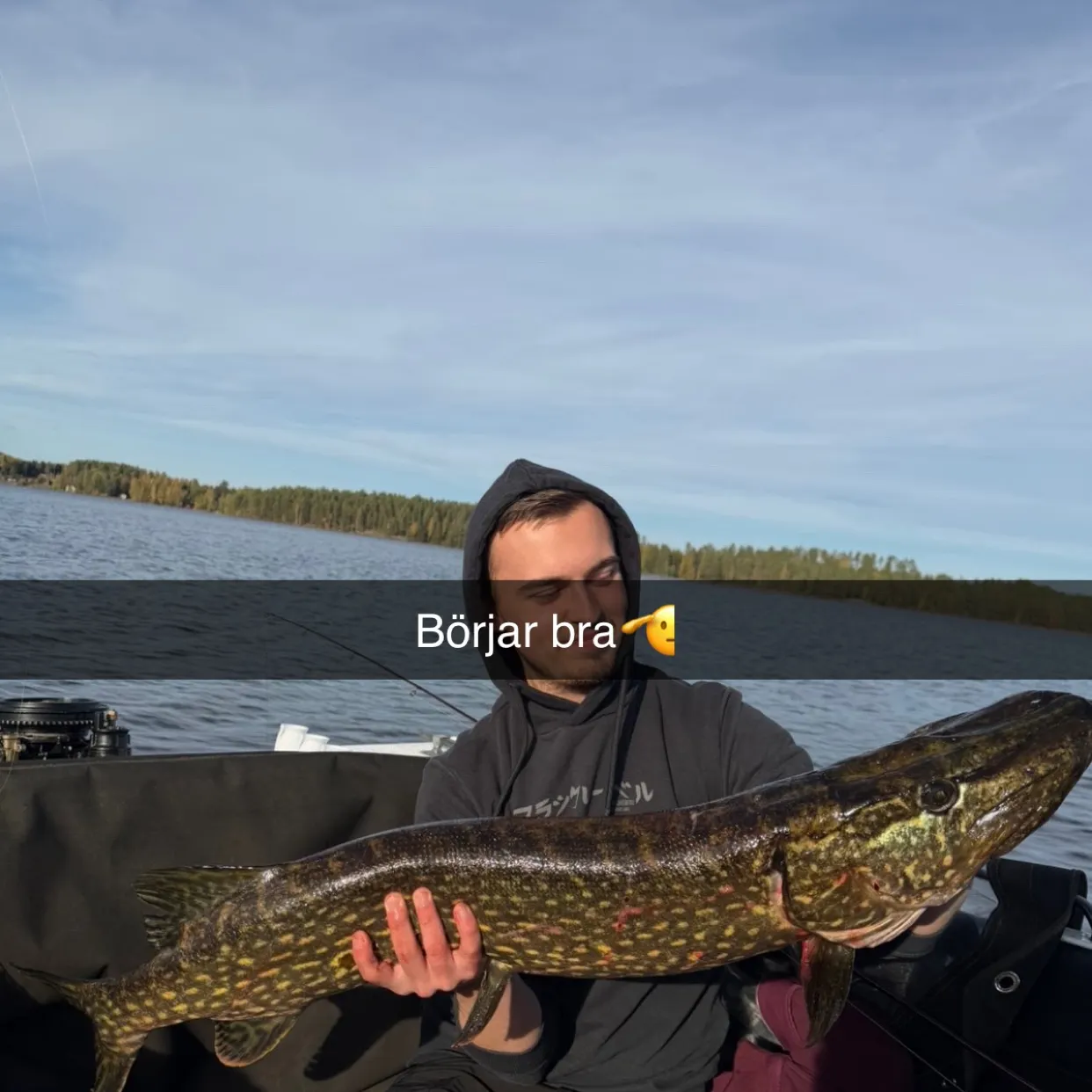 Northern pike caught on Fishbrain