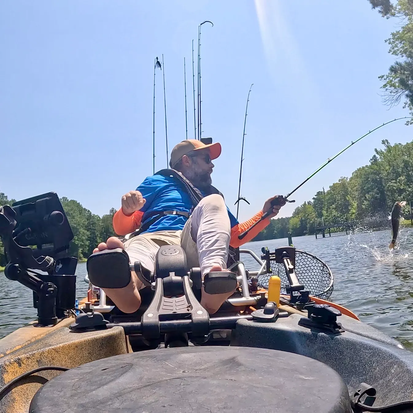 Largemouth bass caught on Fishbrain