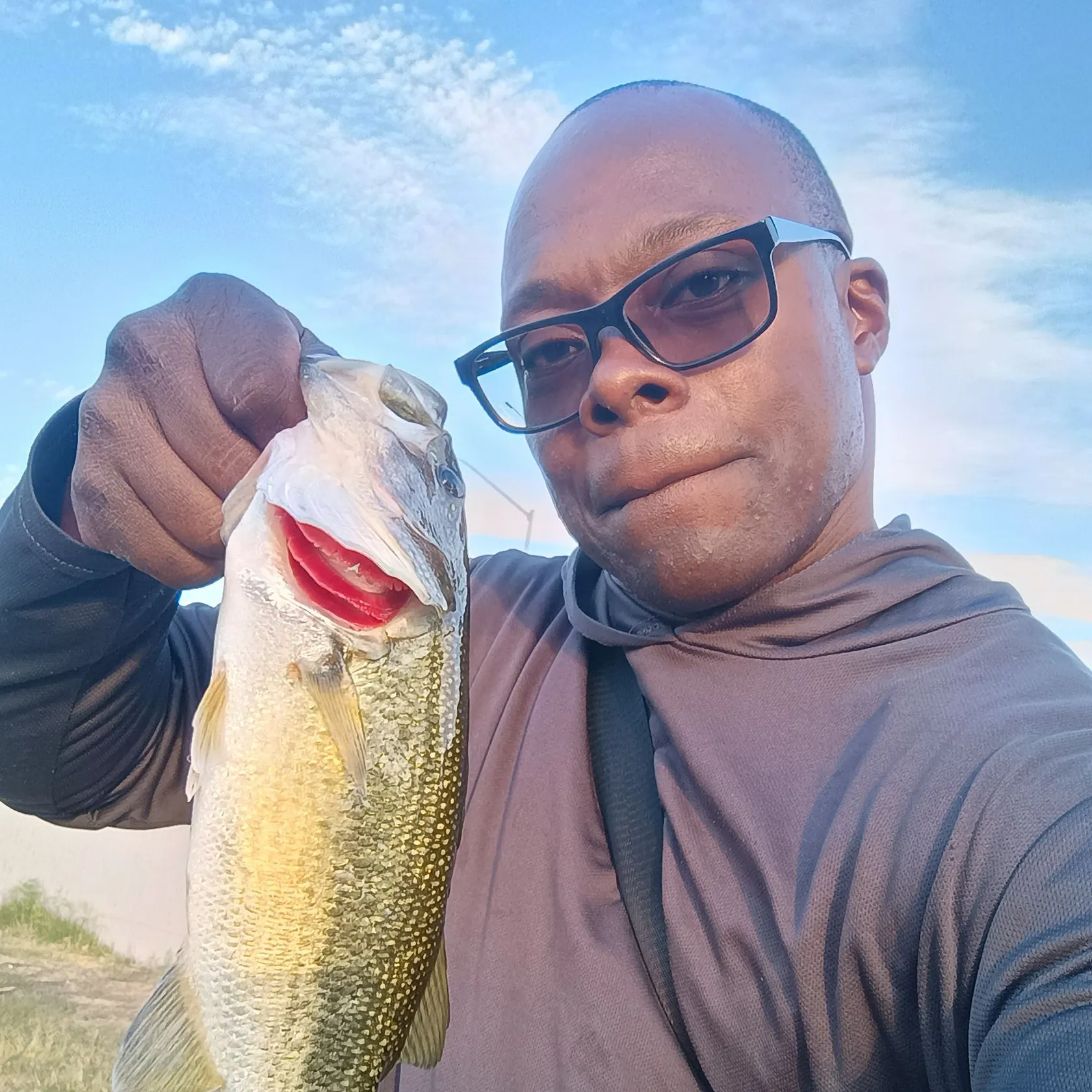 Largemouth bass caught on Fishbrain
