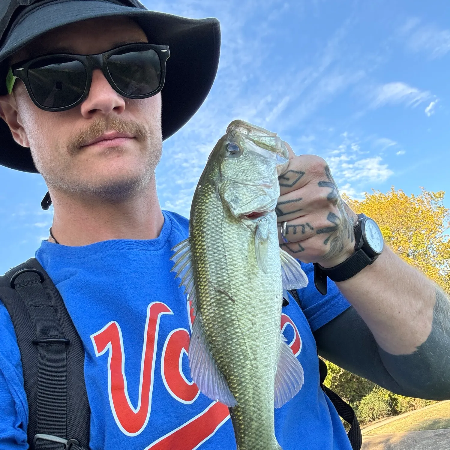 Largemouth bass caught on Fishbrain
