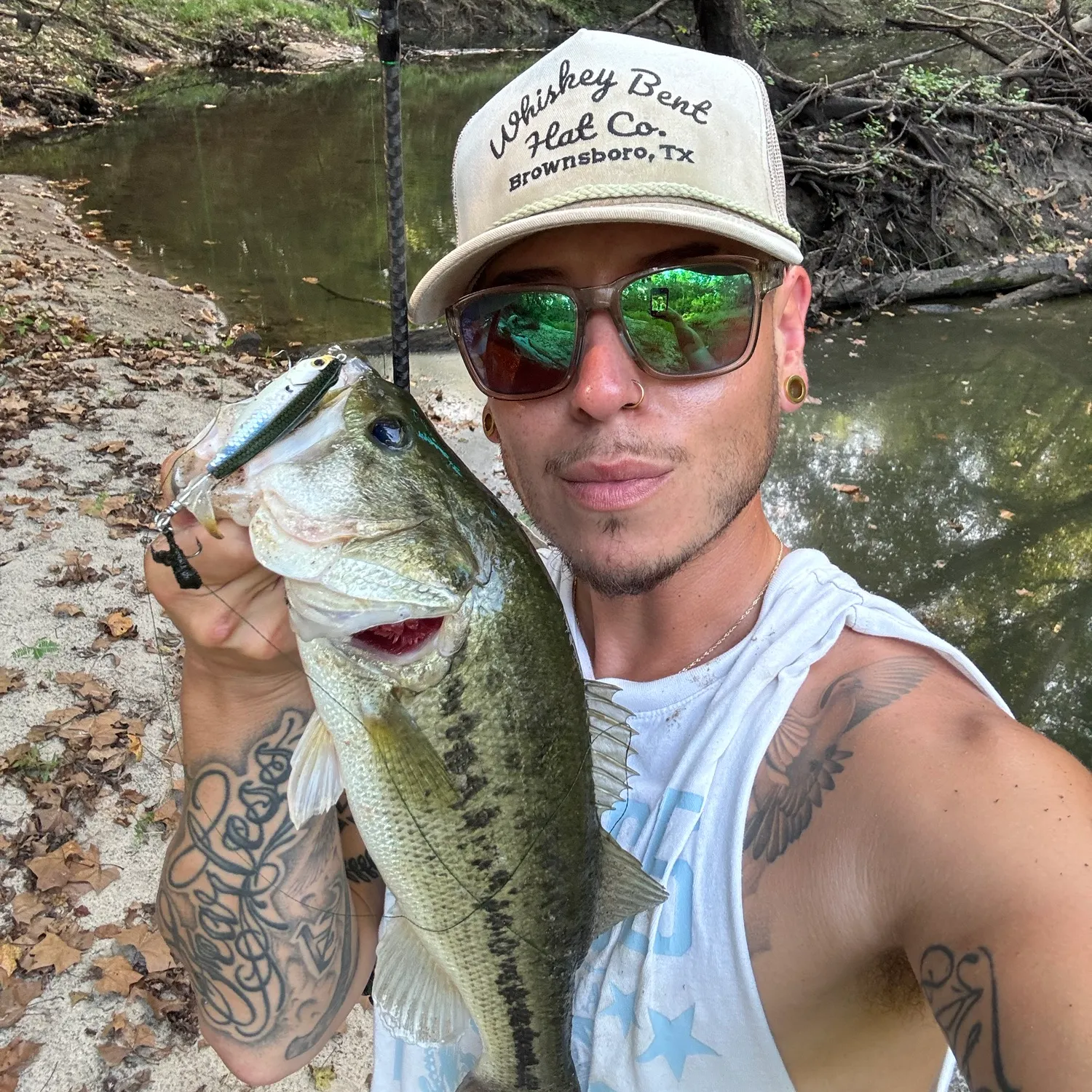 Largemouth bass caught on Fishbrain