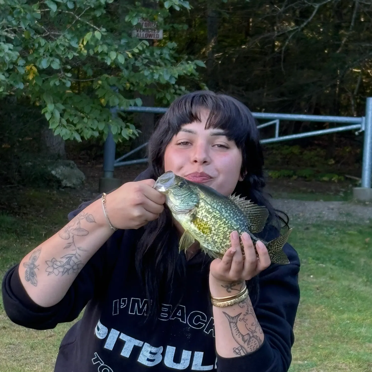 Black crappie caught on Fishbrain
