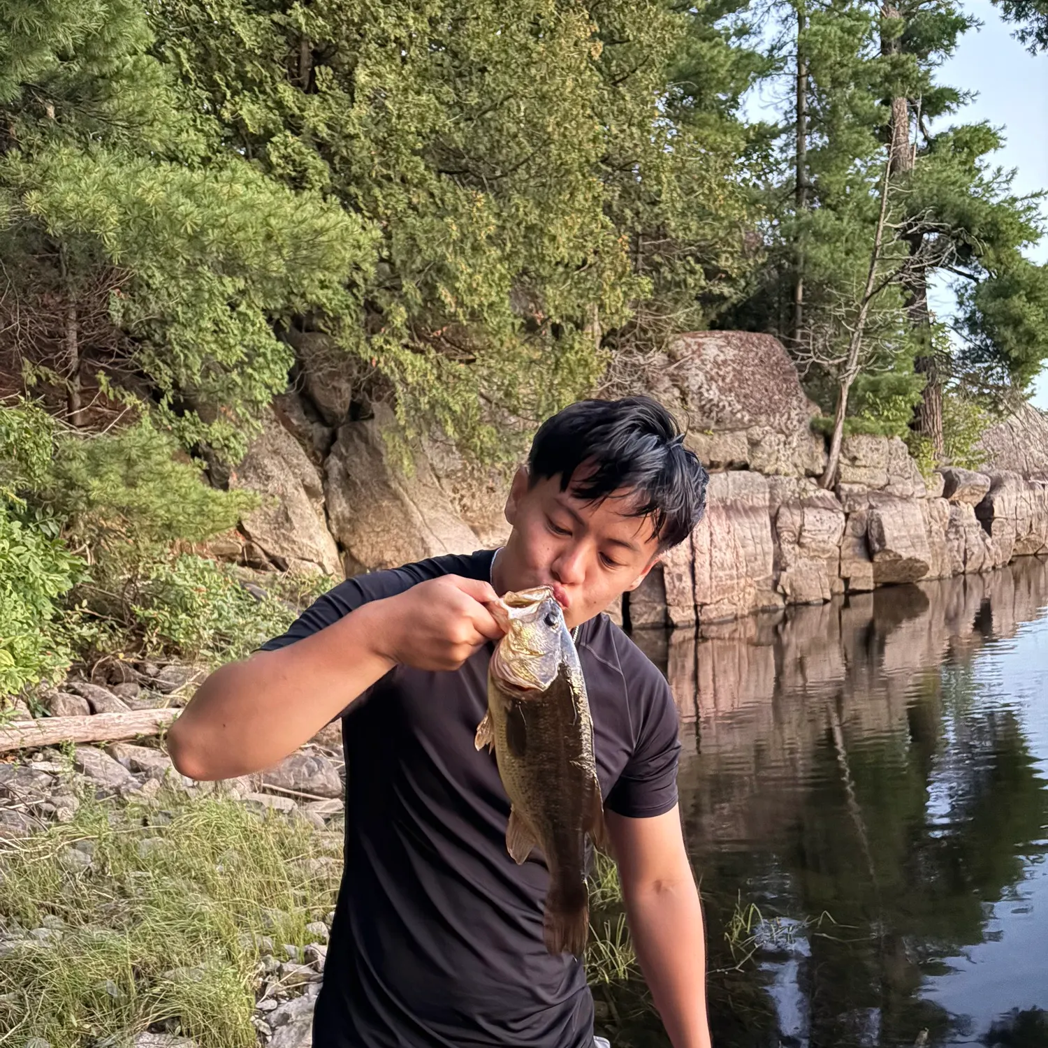 Largemouth bass caught on Fishbrain
