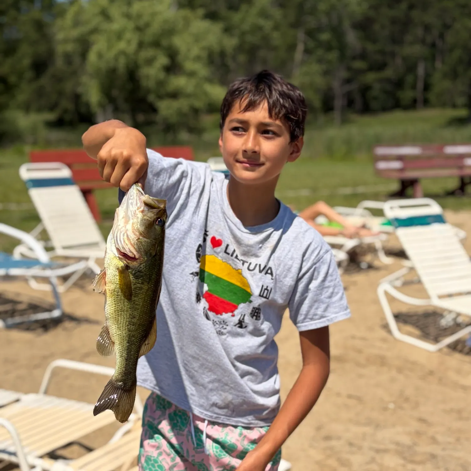 Largemouth bass caught on Fishbrain