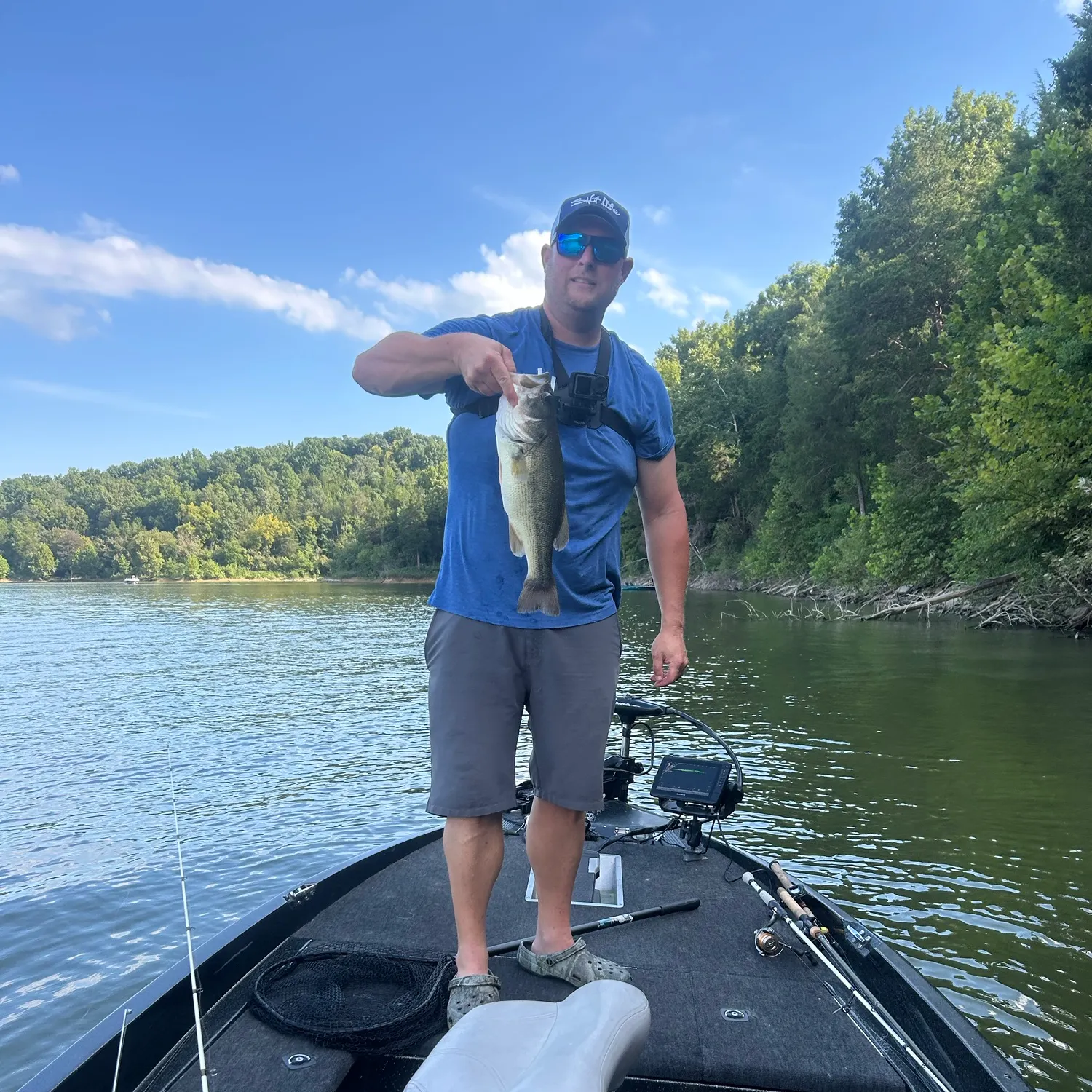 Largemouth bass caught on Fishbrain