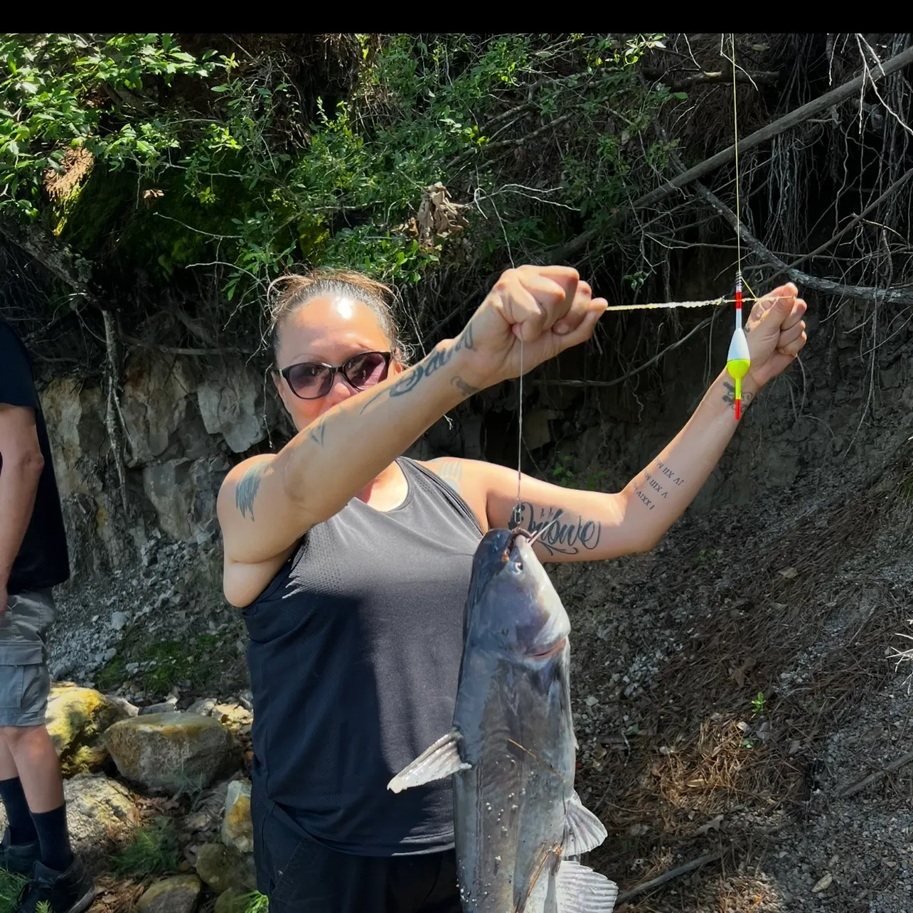 Blue catfish caught on Fishbrain