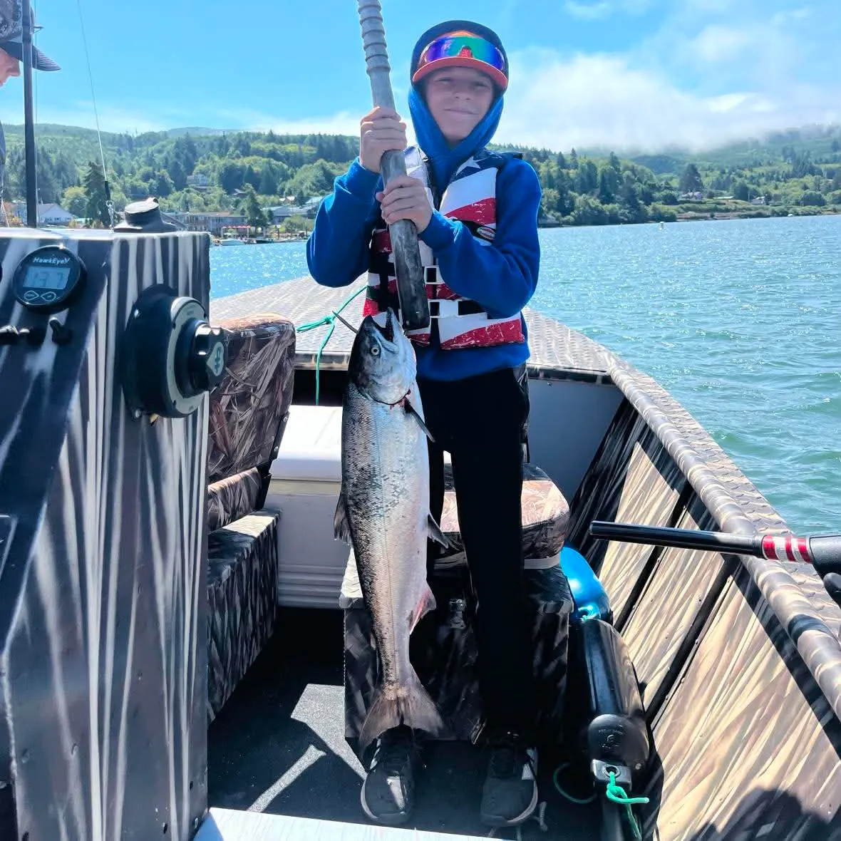 Chinook salmon caught on Fishbrain