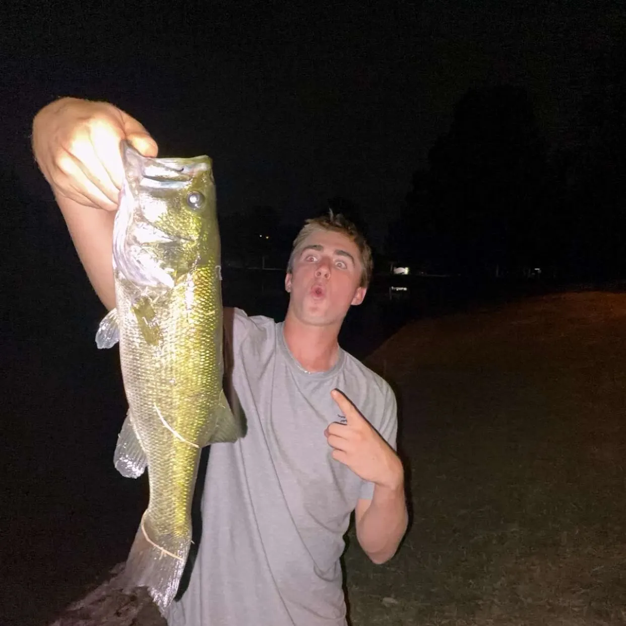 Largemouth bass caught on Fishbrain