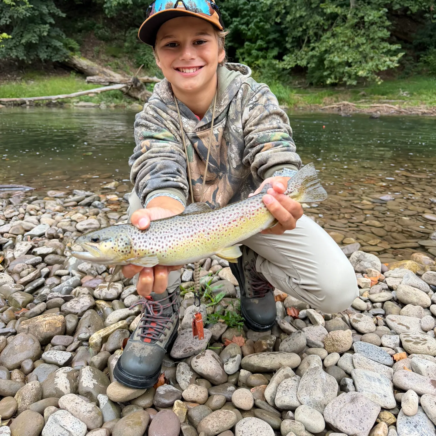 Brown trout caught on Fishbrain