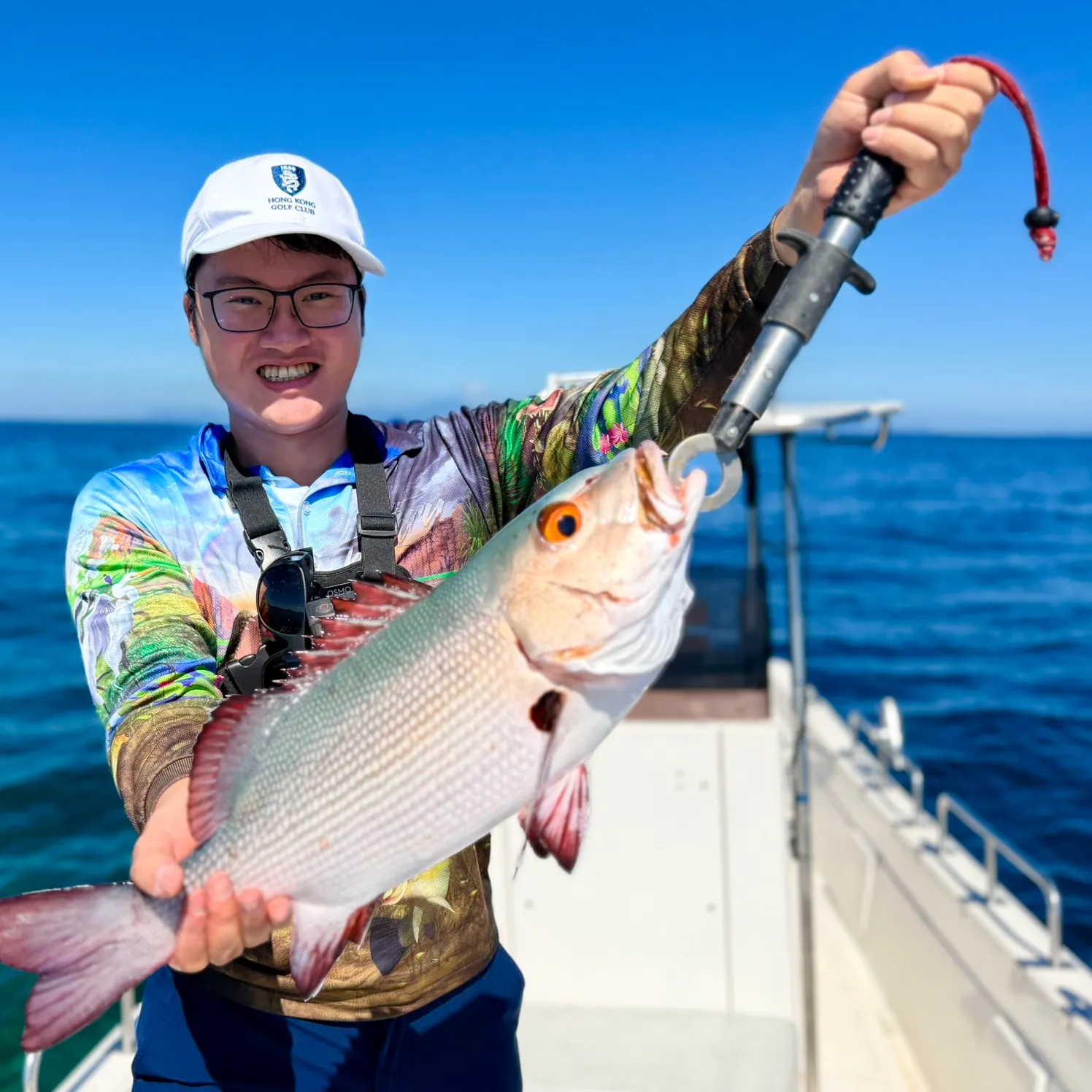 Two-spot red snapper caught on Fishbrain