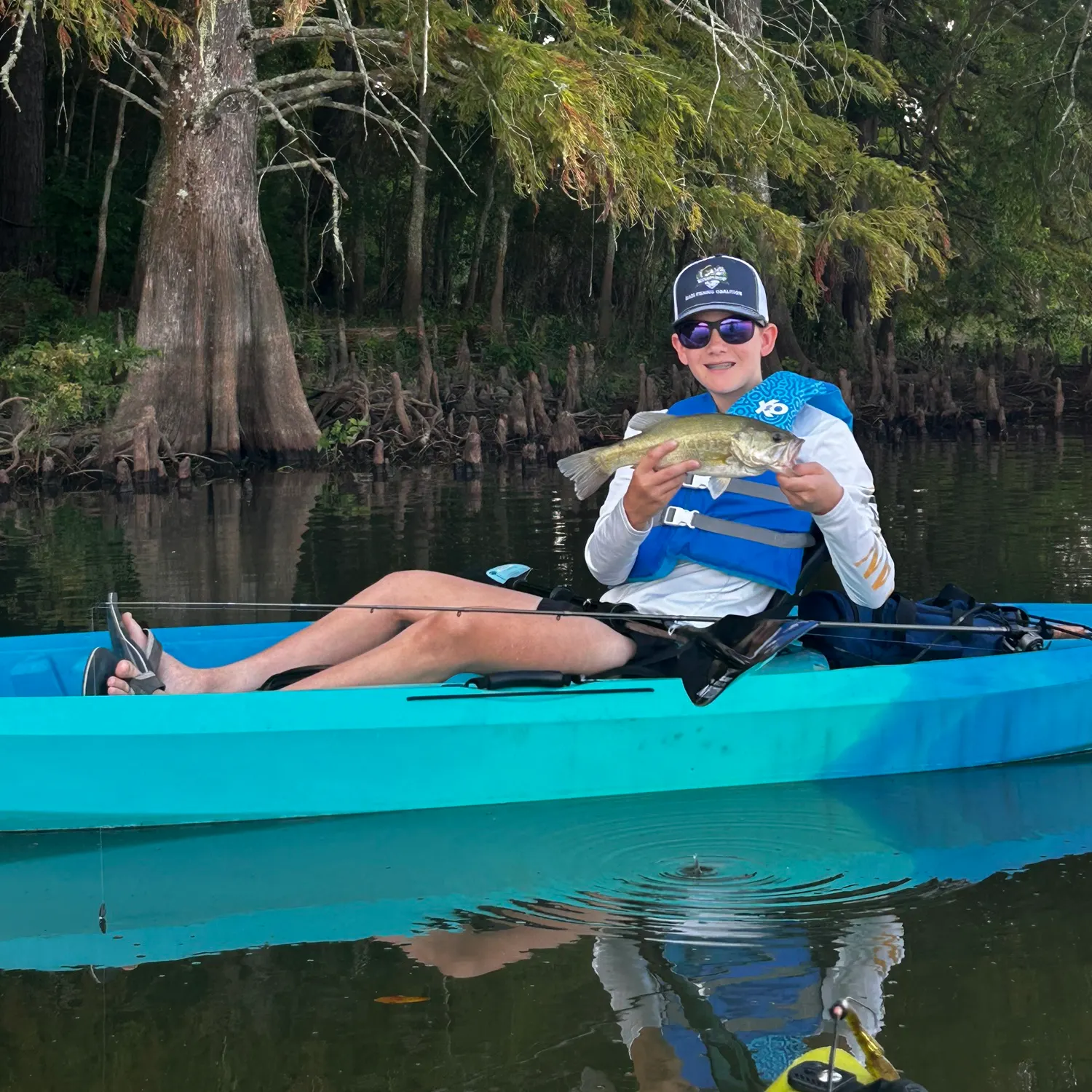 Largemouth bass caught on Fishbrain