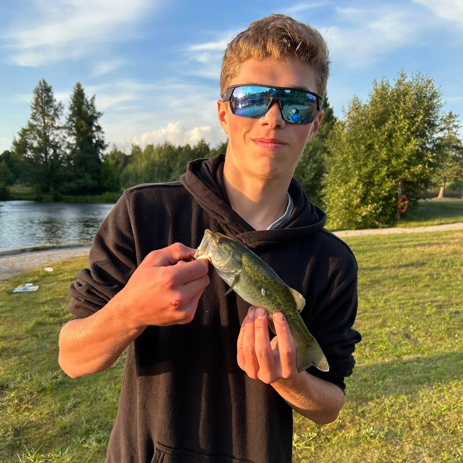 Largemouth bass caught on Fishbrain
