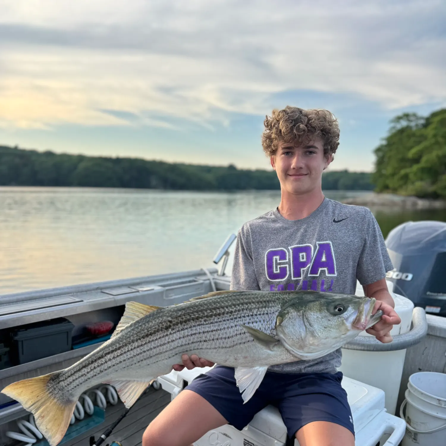 Striped bass caught on Fishbrain