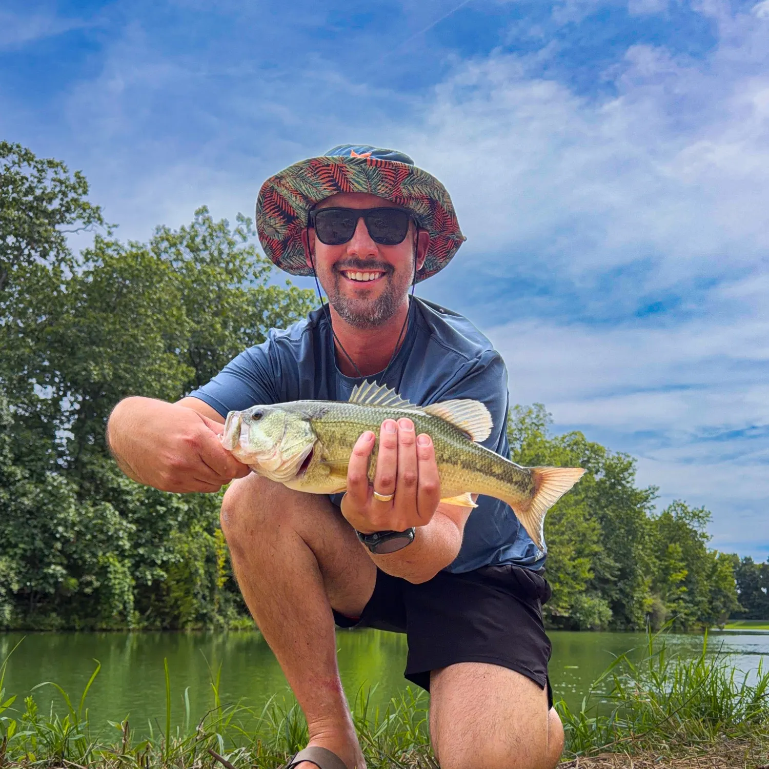 Largemouth bass caught on Fishbrain