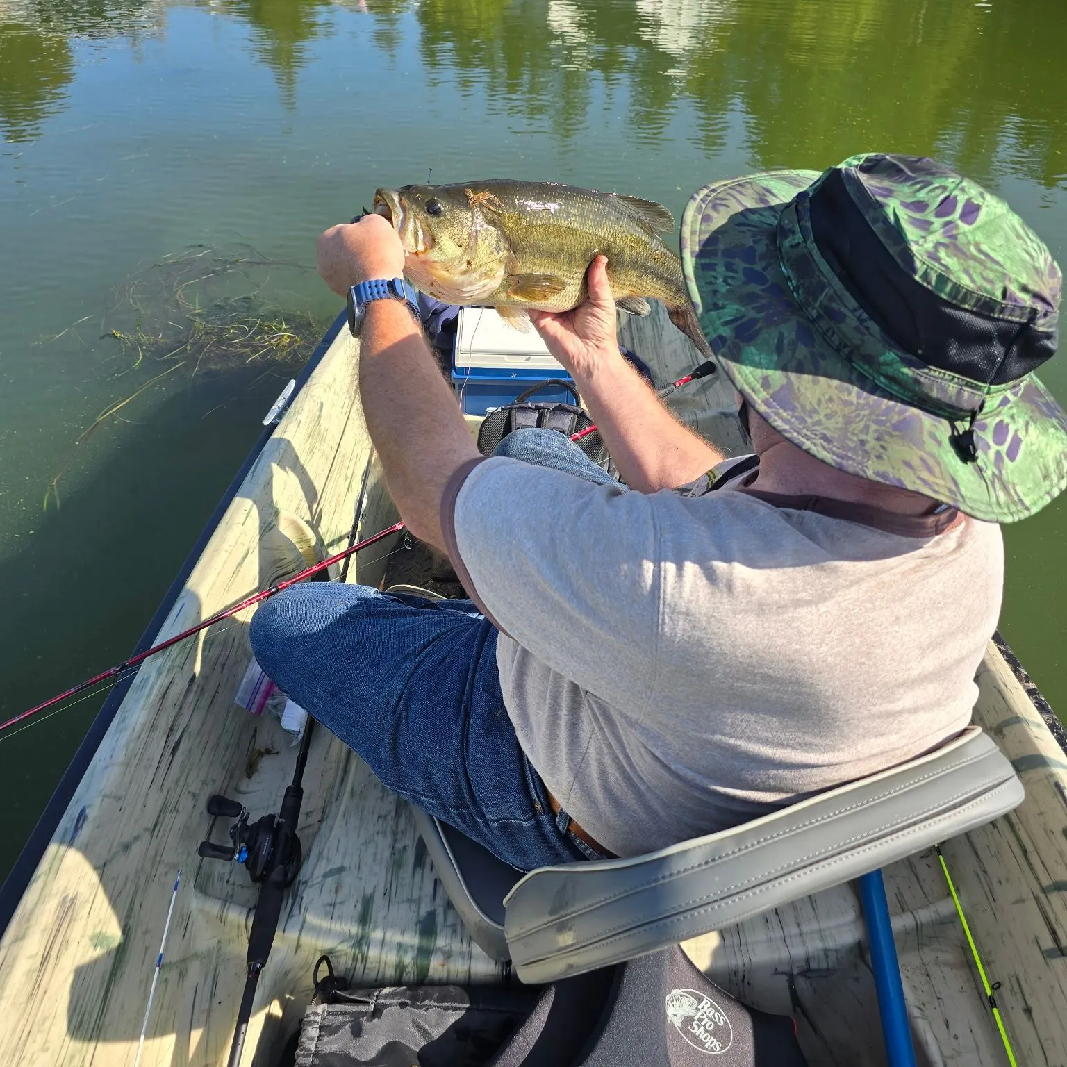 Largemouth bass caught on Fishbrain