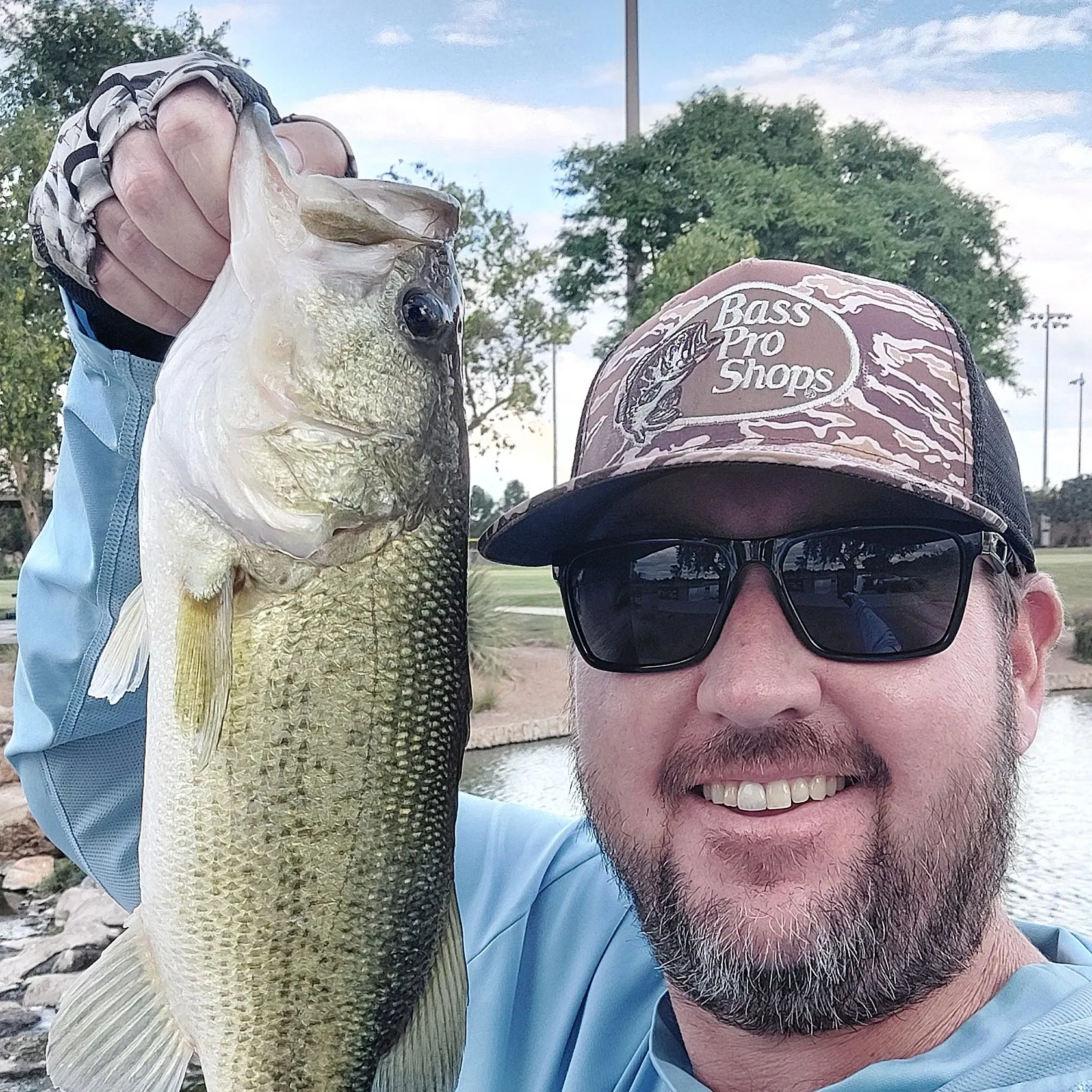 Largemouth bass caught on Fishbrain