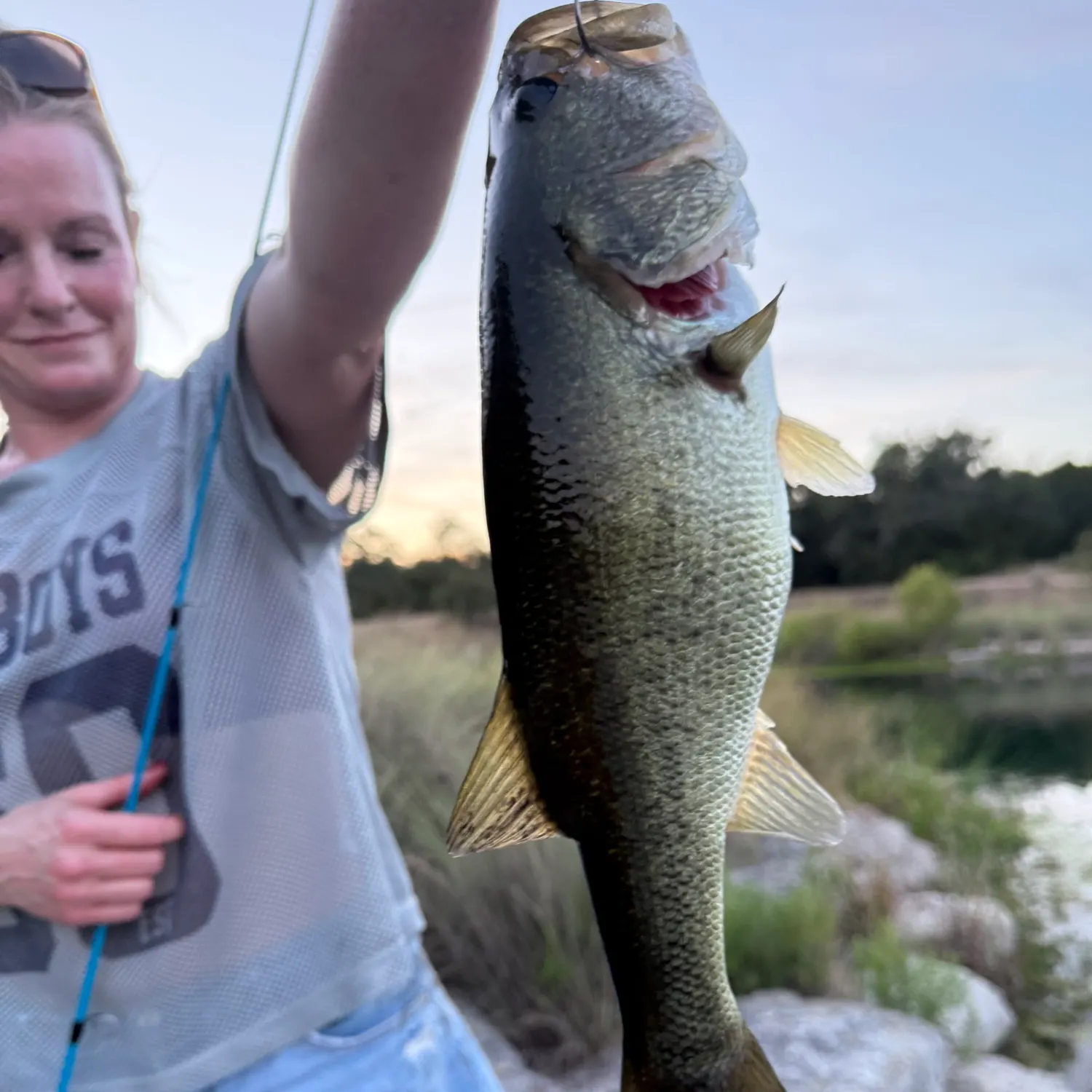 Largemouth bass caught on Fishbrain