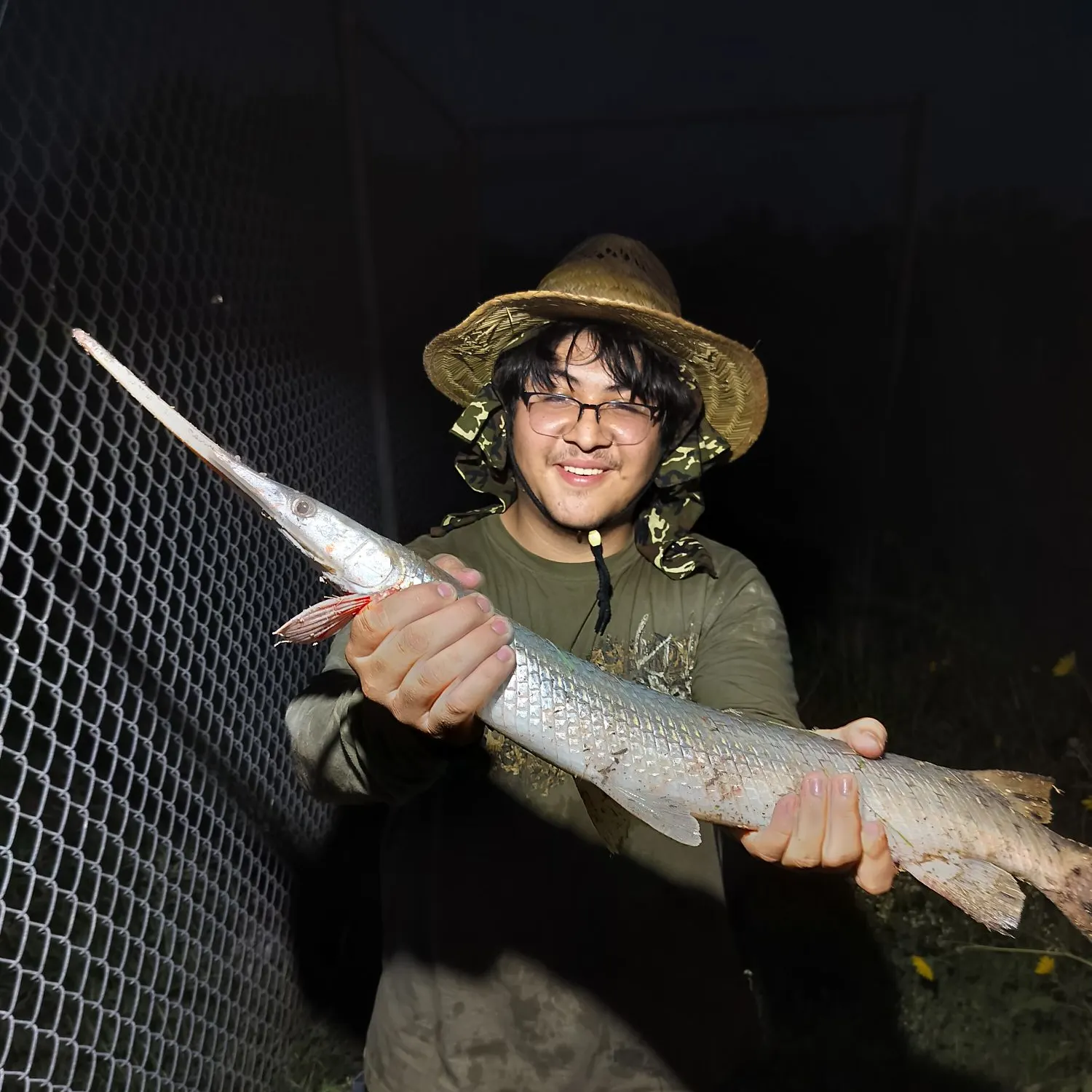 Longnose gar caught on Fishbrain