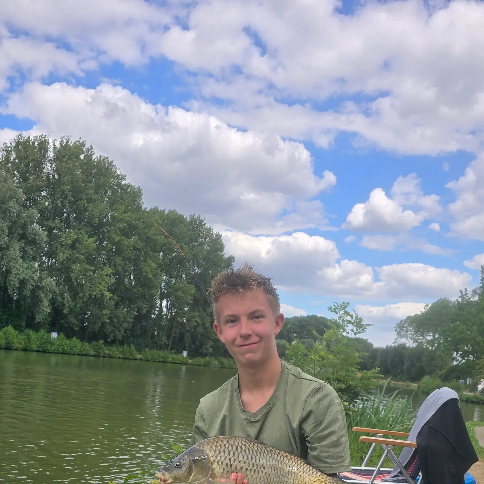 Common carp caught on Fishbrain
