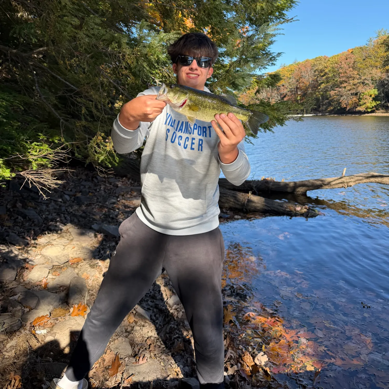 Largemouth bass caught on Fishbrain