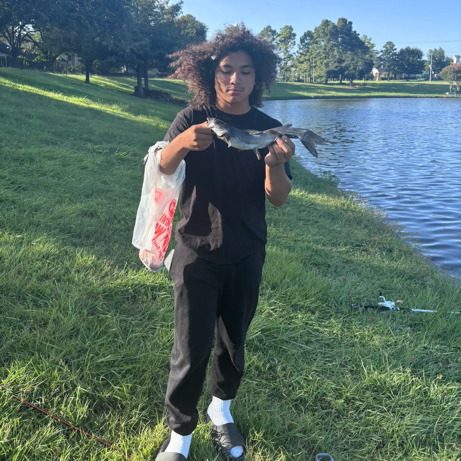 Blue catfish caught on Fishbrain