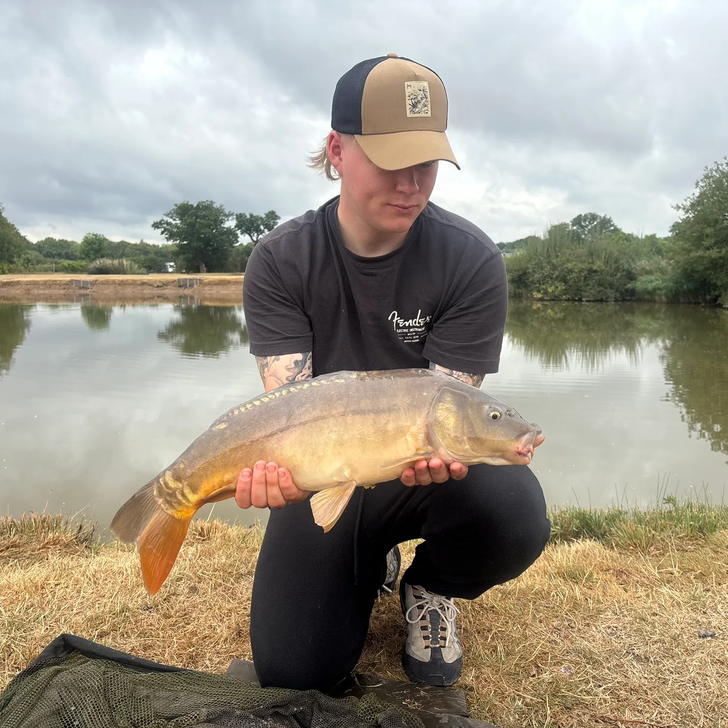 Leather carp caught on Fishbrain