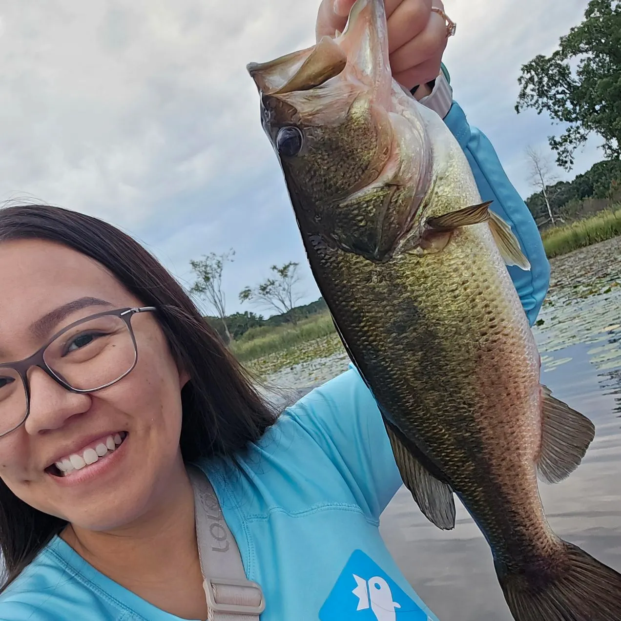 Largemouth bass caught on Fishbrain